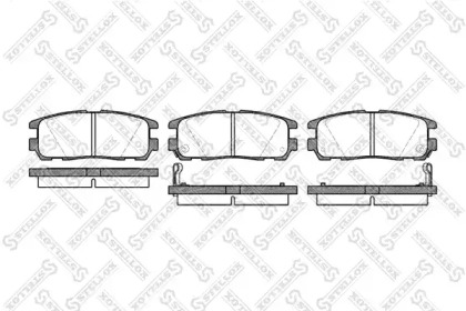 Комплект тормозных колодок STELLOX 437 002B-SX